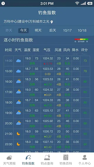 钓鱼天气预报app v2.2.33安卓版